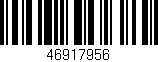 Código de barras (EAN, GTIN, SKU, ISBN): '46917956'