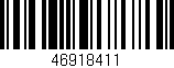 Código de barras (EAN, GTIN, SKU, ISBN): '46918411'