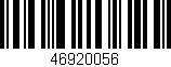 Código de barras (EAN, GTIN, SKU, ISBN): '46920056'