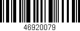 Código de barras (EAN, GTIN, SKU, ISBN): '46920079'