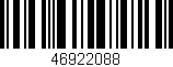 Código de barras (EAN, GTIN, SKU, ISBN): '46922088'