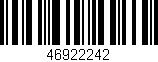Código de barras (EAN, GTIN, SKU, ISBN): '46922242'