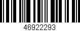 Código de barras (EAN, GTIN, SKU, ISBN): '46922293'