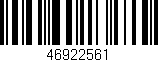 Código de barras (EAN, GTIN, SKU, ISBN): '46922561'