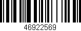 Código de barras (EAN, GTIN, SKU, ISBN): '46922569'