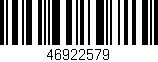 Código de barras (EAN, GTIN, SKU, ISBN): '46922579'