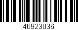 Código de barras (EAN, GTIN, SKU, ISBN): '46923036'