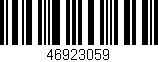 Código de barras (EAN, GTIN, SKU, ISBN): '46923059'