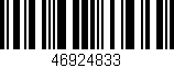 Código de barras (EAN, GTIN, SKU, ISBN): '46924833'