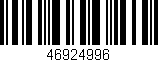 Código de barras (EAN, GTIN, SKU, ISBN): '46924996'
