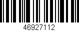 Código de barras (EAN, GTIN, SKU, ISBN): '46927112'