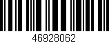 Código de barras (EAN, GTIN, SKU, ISBN): '46928062'