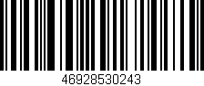 Código de barras (EAN, GTIN, SKU, ISBN): '46928530243'