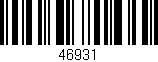 Código de barras (EAN, GTIN, SKU, ISBN): '46931'