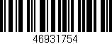 Código de barras (EAN, GTIN, SKU, ISBN): '46931754'