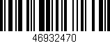 Código de barras (EAN, GTIN, SKU, ISBN): '46932470'