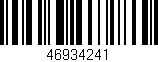 Código de barras (EAN, GTIN, SKU, ISBN): '46934241'