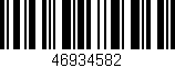 Código de barras (EAN, GTIN, SKU, ISBN): '46934582'