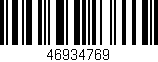 Código de barras (EAN, GTIN, SKU, ISBN): '46934769'