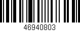 Código de barras (EAN, GTIN, SKU, ISBN): '46940803'