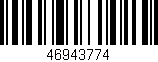 Código de barras (EAN, GTIN, SKU, ISBN): '46943774'