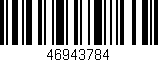 Código de barras (EAN, GTIN, SKU, ISBN): '46943784'