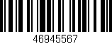 Código de barras (EAN, GTIN, SKU, ISBN): '46945567'