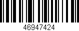 Código de barras (EAN, GTIN, SKU, ISBN): '46947424'
