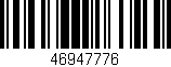 Código de barras (EAN, GTIN, SKU, ISBN): '46947776'