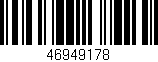 Código de barras (EAN, GTIN, SKU, ISBN): '46949178'