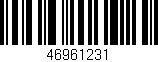 Código de barras (EAN, GTIN, SKU, ISBN): '46961231'