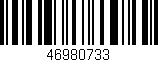 Código de barras (EAN, GTIN, SKU, ISBN): '46980733'