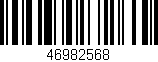 Código de barras (EAN, GTIN, SKU, ISBN): '46982568'