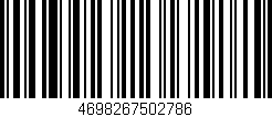 Código de barras (EAN, GTIN, SKU, ISBN): '4698267502786'