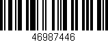 Código de barras (EAN, GTIN, SKU, ISBN): '46987446'