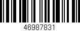 Código de barras (EAN, GTIN, SKU, ISBN): '46987831'