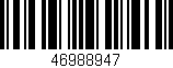 Código de barras (EAN, GTIN, SKU, ISBN): '46988947'