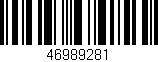 Código de barras (EAN, GTIN, SKU, ISBN): '46989281'