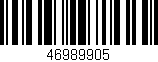 Código de barras (EAN, GTIN, SKU, ISBN): '46989905'