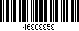 Código de barras (EAN, GTIN, SKU, ISBN): '46989959'