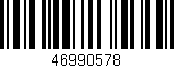 Código de barras (EAN, GTIN, SKU, ISBN): '46990578'
