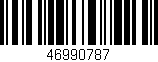 Código de barras (EAN, GTIN, SKU, ISBN): '46990787'