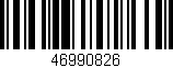 Código de barras (EAN, GTIN, SKU, ISBN): '46990826'