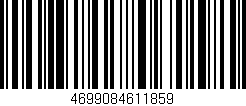 Código de barras (EAN, GTIN, SKU, ISBN): '4699084611859'