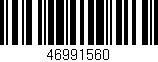 Código de barras (EAN, GTIN, SKU, ISBN): '46991560'