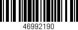 Código de barras (EAN, GTIN, SKU, ISBN): '46992190'