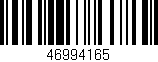 Código de barras (EAN, GTIN, SKU, ISBN): '46994165'
