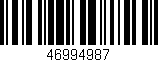 Código de barras (EAN, GTIN, SKU, ISBN): '46994987'
