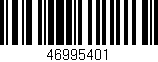 Código de barras (EAN, GTIN, SKU, ISBN): '46995401'