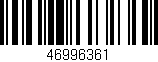 Código de barras (EAN, GTIN, SKU, ISBN): '46996361'
